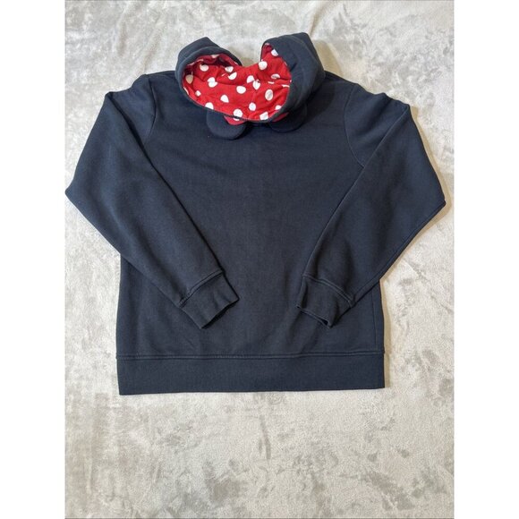 Women’s Disney Parks Minnie mouse Full Zip hoodie black red white Drawstring XL - Picture 13 of 13